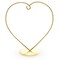 Heart-Shaped Twisted Gold Metal Ornament Display Stand 6.2 Inches (Poland)